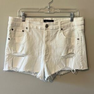 Aeropostale Women's White Vintage High Rise Shorty. NWOT